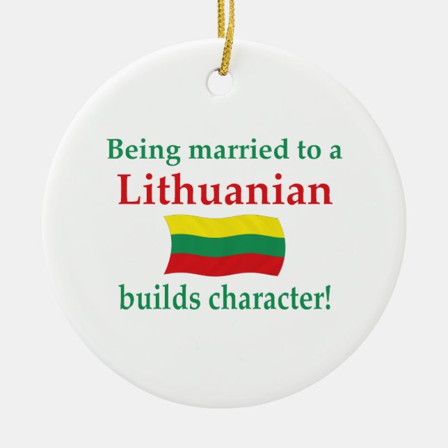 Décoration En Céramique Le Lithuanien établit le caractère (Devant)