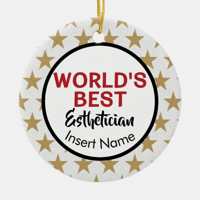 Décoration En Céramique Le meilleur esthetician du monde (Devant)