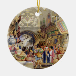 Décoration En Céramique Le Missr Tcharsky, ou marché égyptien, dans