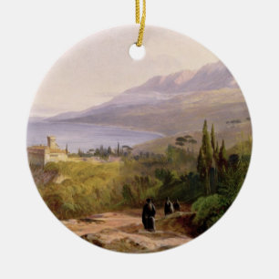 Décoration En Céramique Le mont Athos et le monastère de Stavroniketes, 1