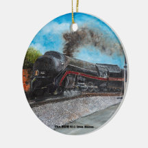 Le N&W 611 Iron Horse Ornament