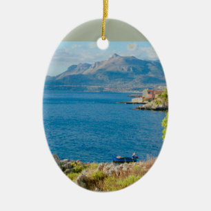 Décoration En Céramique Le pêcheur sicilien