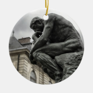 Décoration En Céramique Le Penseur Rodin Paris Sculpture