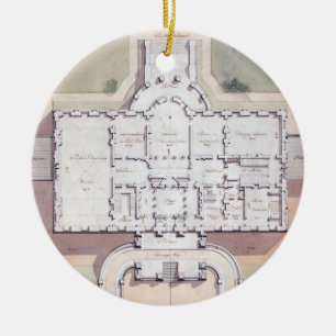 Décoration En Céramique Le plan du président de la Maison-Blanche, Washing