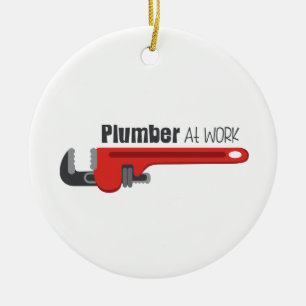 Décoration En Céramique Le plombier au travail
