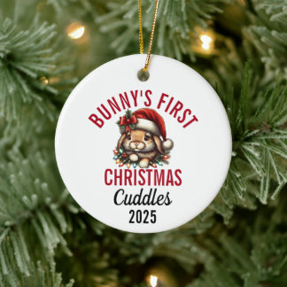 Décoration En Céramique Le premier Noël de Bunny 2025