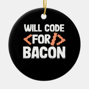 Décoration En Céramique Le Programmeur Va Code Pour Bacon
