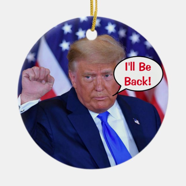 Décoration En Céramique le retour de Trump 2024 (Devant)