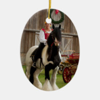Le Roi gitan Gypsy Vanner Christmas Ornament