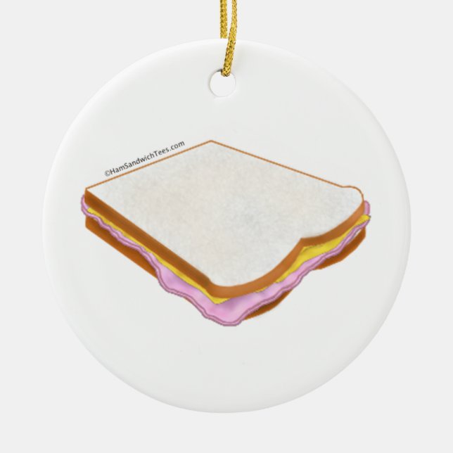 Décoration En Céramique Le sandwich au jambon (Devant)