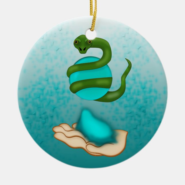 Décoration En Céramique Le serpent (Devant)