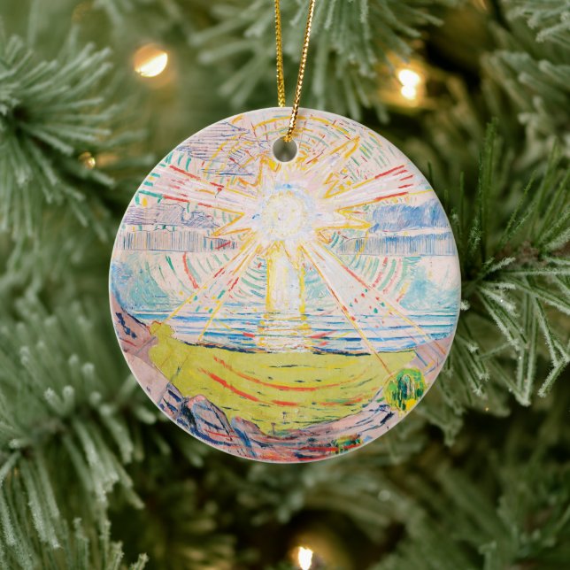 Décoration En Céramique Le soleil par Edvard Munch (Arbre)