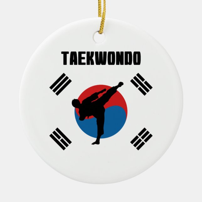 Décoration En Céramique Le Taekwondo (Devant)