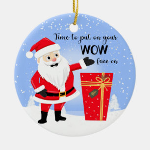 Décoration En Céramique le temps de mettre votre wow face à Joyeux Noël Ca