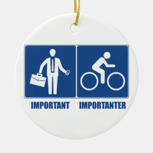 Décoration En Céramique Le Travail Est Important, Le Cyclisme Est Importan