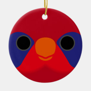 Décoration En Céramique Le visage d'une gloire à ailes noires