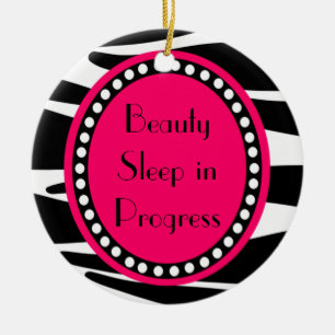 Décoration En Céramique Le zèbre barre l'ornement d'affichette de porte d