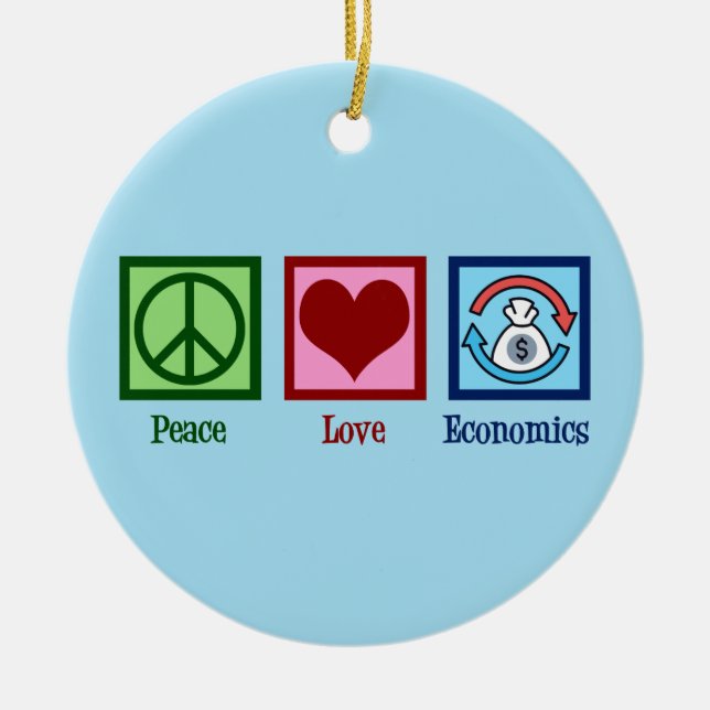 Décoration En Céramique L'économie de l'amour pour la paix (Devant)