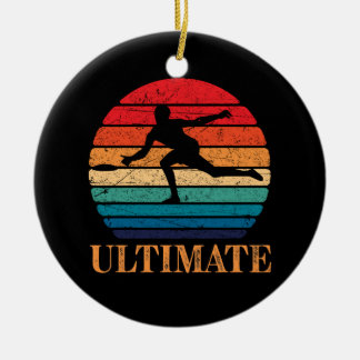 Décoration En Céramique Lecteur Frisbee Retro Ultimate Lecteur Flying Disk