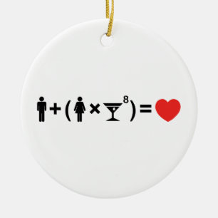 Décoration En Céramique L'équation d'amour pour les femmes