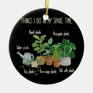 Décoration En Céramique Les Choses Que Je Fais Dans Mon Plante De Temps De