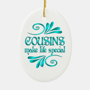 Décoration En Céramique Les cousins rendent la vie spéciale