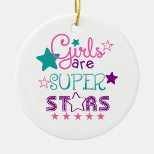Décoration En Céramique Les filles sont les étoiles superbes