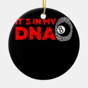 Décoration En Céramique Les hommes dans mon ADN Pool Billard Joueur Grand-