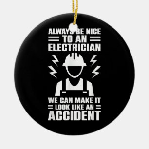 Décoration En Céramique Les Hommes Sont Gentils Avec Un Électricien Nous P
