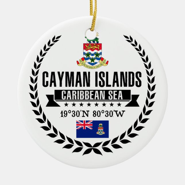 Décoration En Céramique Les Îles Caïman (Devant)