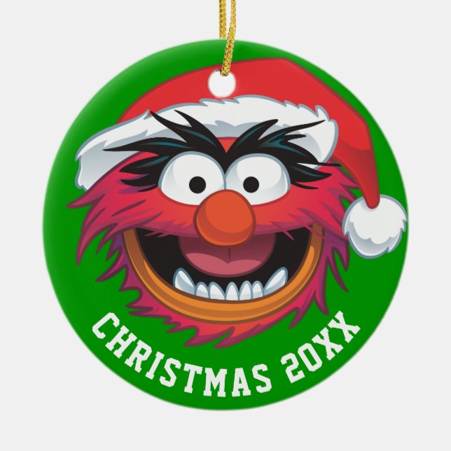 Décoration En Céramique Les Muppets | Visage animal de Noël (Devant)