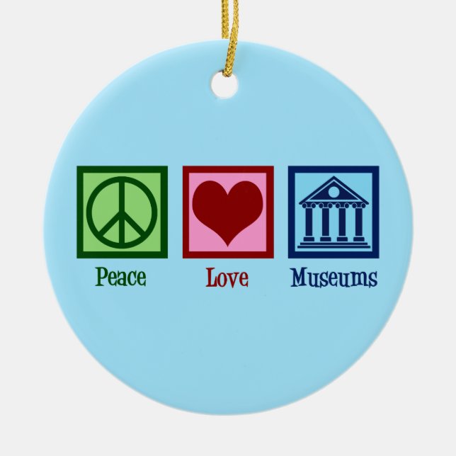 Décoration En Céramique Les musées Peace Love (Devant)