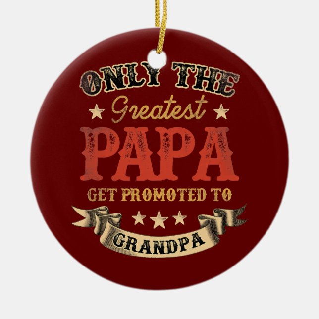 Décoration En Céramique Les plus grands papas sont promus aux pères de Pap (Devant)