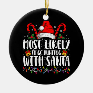 Décoration En Céramique Les Plus Susceptibles De Chasser Avec Père Noël Hu