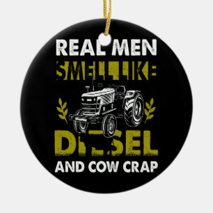 Décoration En Céramique Les Véritables Hommes Sentent Comme Le Diesel Et L