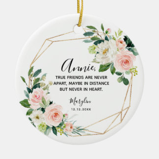 Décoration En Céramique Les vrais amis personnalisés ne sont jamais très é