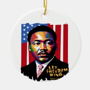 Décoration En Céramique Let Freedom Ring, Citation de MLK, Histoire des No