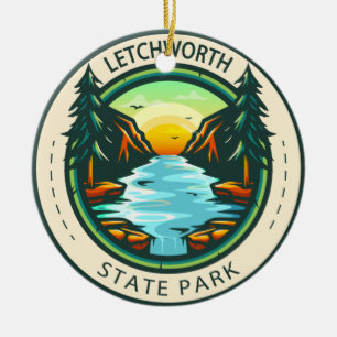Décoration En Céramique Letchworth State Park New York Badge