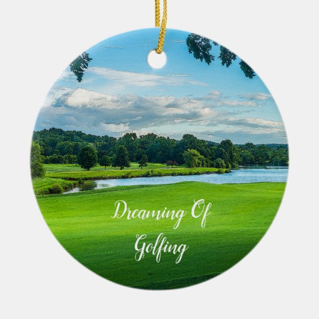 Décoration En Céramique L'Été Au Golf (Devant)