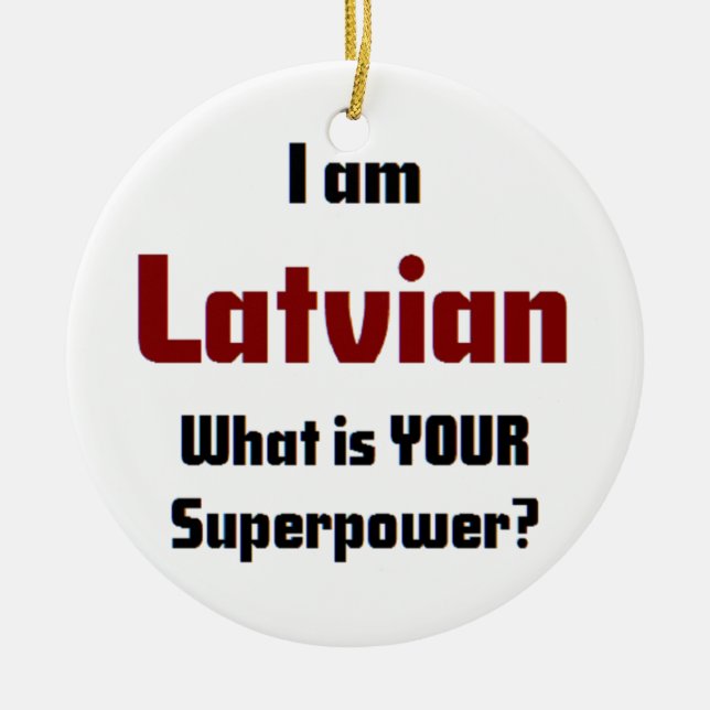 Décoration En Céramique letton (Devant)