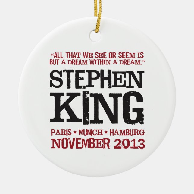 Décoration En Céramique L'euro visite de Stephen King (Devant)