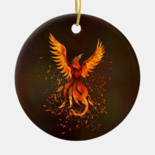 Décoration En Céramique Levée Phoenix Bird