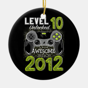 Décoration En Céramique Level 10 Unlocked Awesome Since 2012 Video Gamer