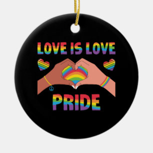 Décoration En Céramique LGBTQ - L'amour est amour - Fierté