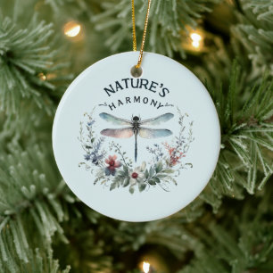 Décoration En Céramique L'harmonie de la nature - libellule artistique