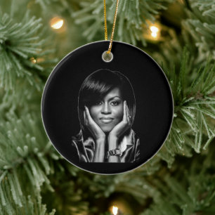 DÉCORATION EN CÉRAMIQUE L'HISTOIRE EST FAITE MICHELLE OBAMA