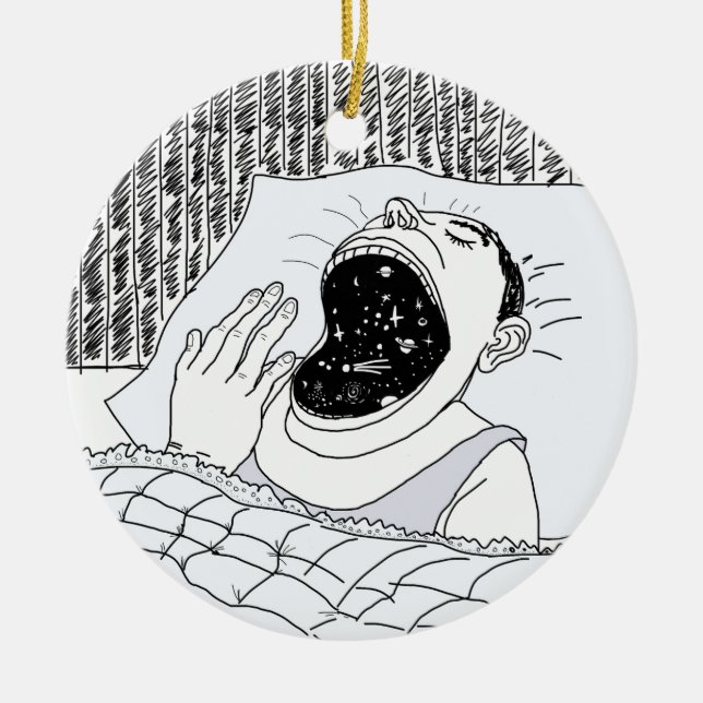 DÉCORATION EN CÉRAMIQUE L'HOMME ET LES COSMOS (Devant)