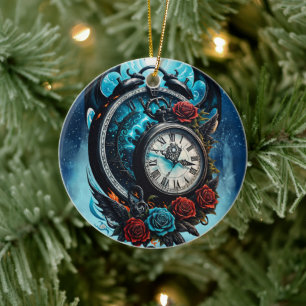Décoration En Céramique L'horloge dans la masse de l'infini.