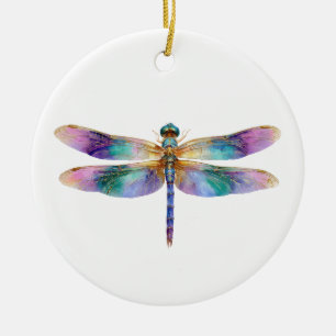 Décoration En Céramique Libellule Colorée – Art de la Nature Iridescente