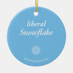 Décoration En Céramique "Liberal Snowflake" Round